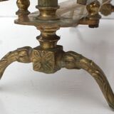 Hollywood regency magazine rack in messing