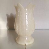 Lampe tulipe en albâtre vintage