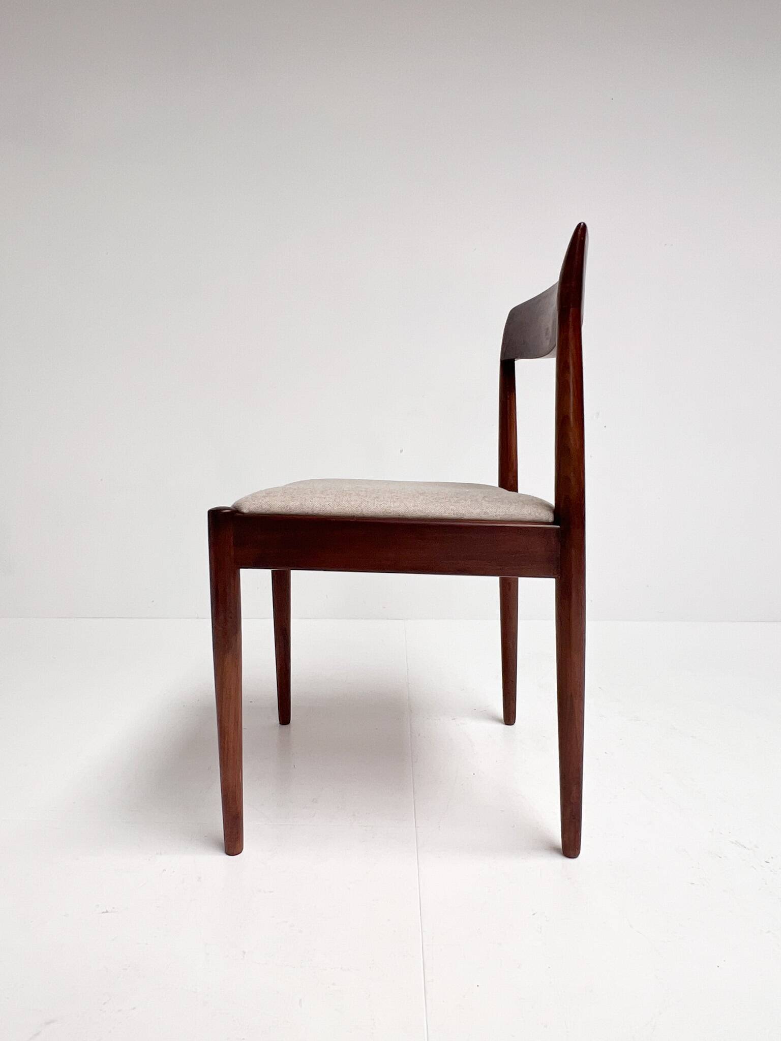 Set of 4 Mid Century Danish design chairs, 1960s