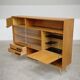 Buffet Vaisselier en bois blond Libena , ex Tchécoslovaquie 1970