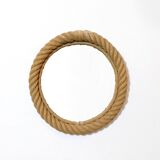 Round mirror with a rope frame, 35 cm.