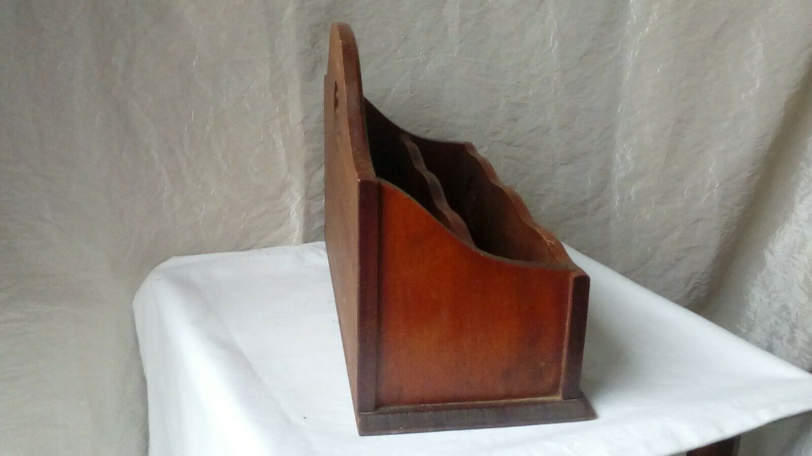 Vintage breton decor wooden mail holder