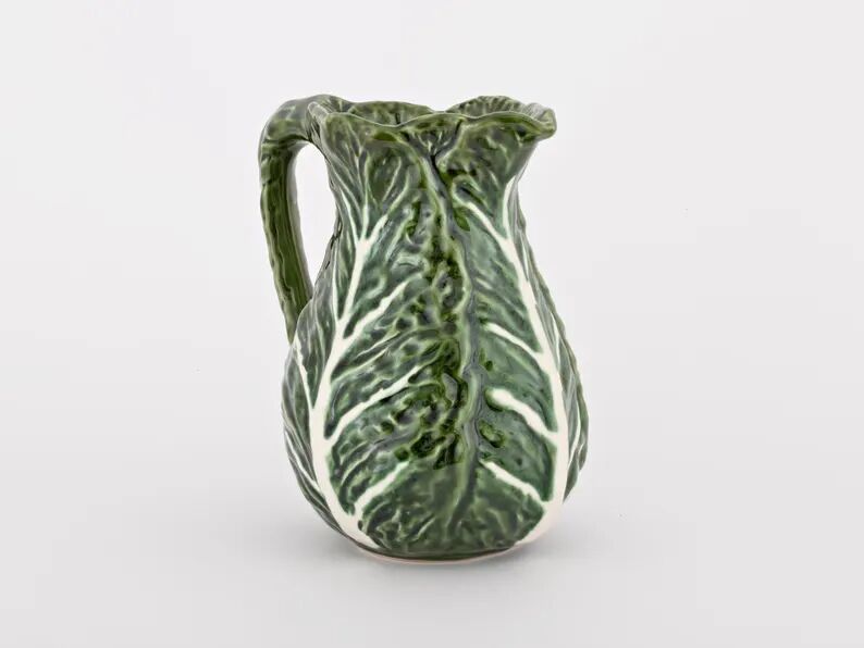 Vintage Silea Cabbage Leaf Pitcher Jug
