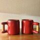 Cloutier Brothers red mugs