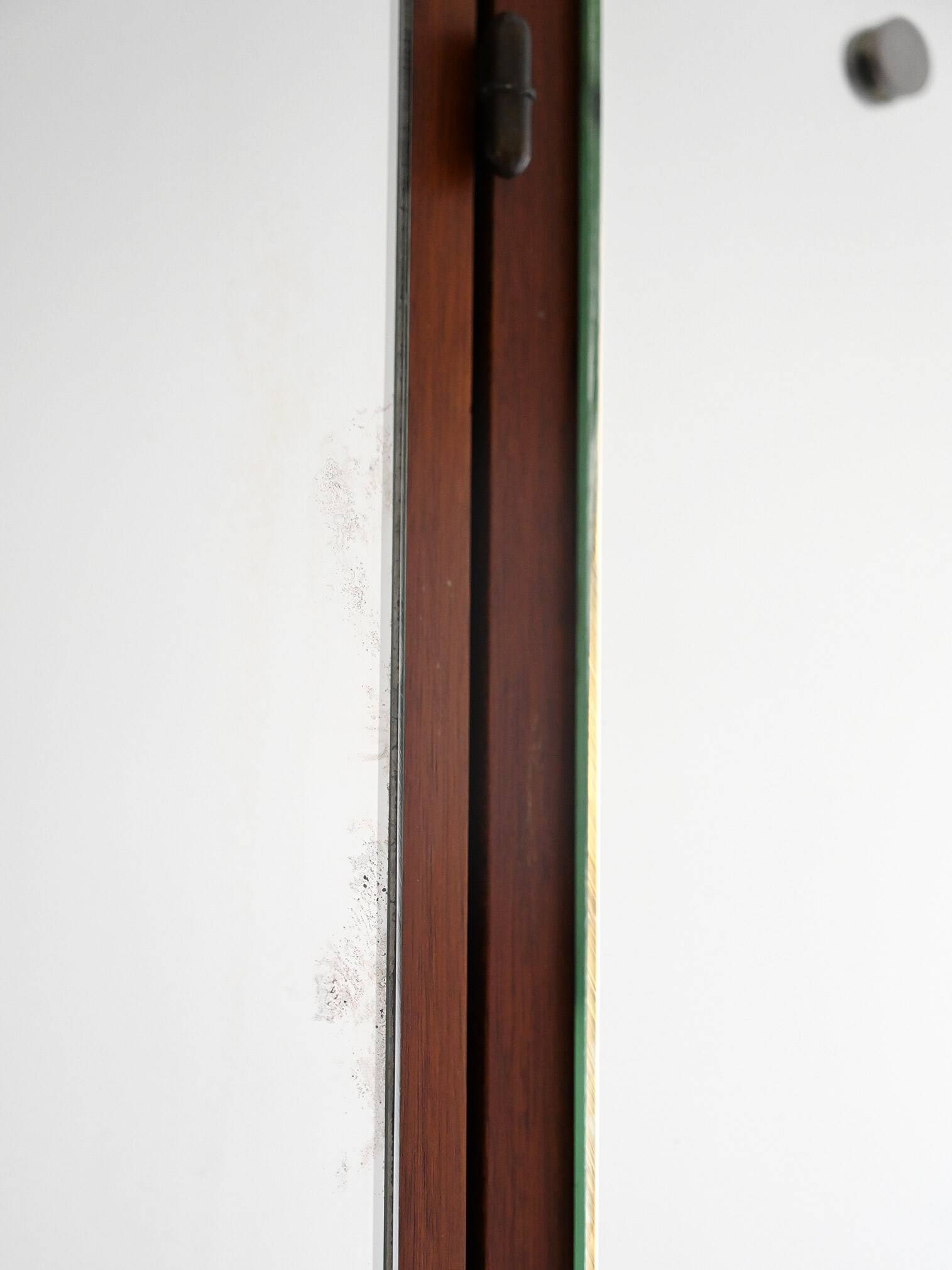 Vintage Scandinavian Mirror with Folding Side Panels