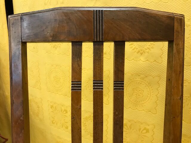 Pair of chairs art deco sitting skai black