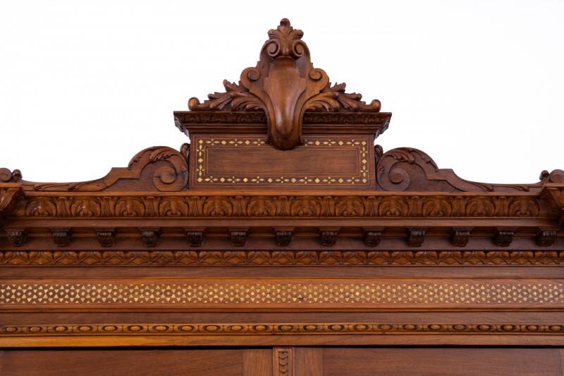 Unique Moorish style bookcase, circa 1870.