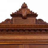 Unique Moorish style bookcase, circa 1870.