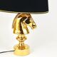 Sculptural Hollywood Regency table lamp in the shape of a horse from the 1970s.