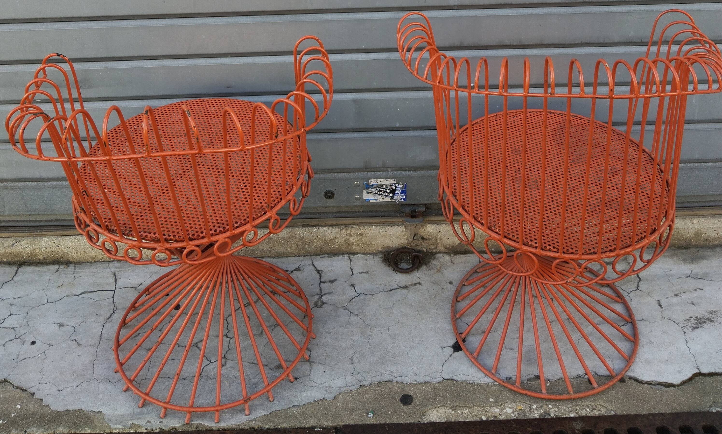 Pair of MATÉGOT armchairs