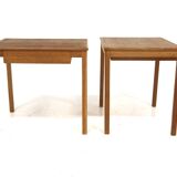 Set de 2 de tables de chevet en chêne, Suède, 1960