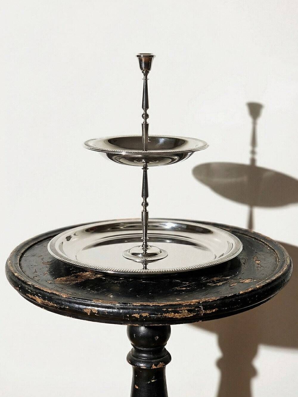 Silent servant display Jean Couzon Vintage stainless steel from the 60s-70s.