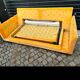 Roche Bobois 2-3 seater convertible sofa bed in velvet fabric