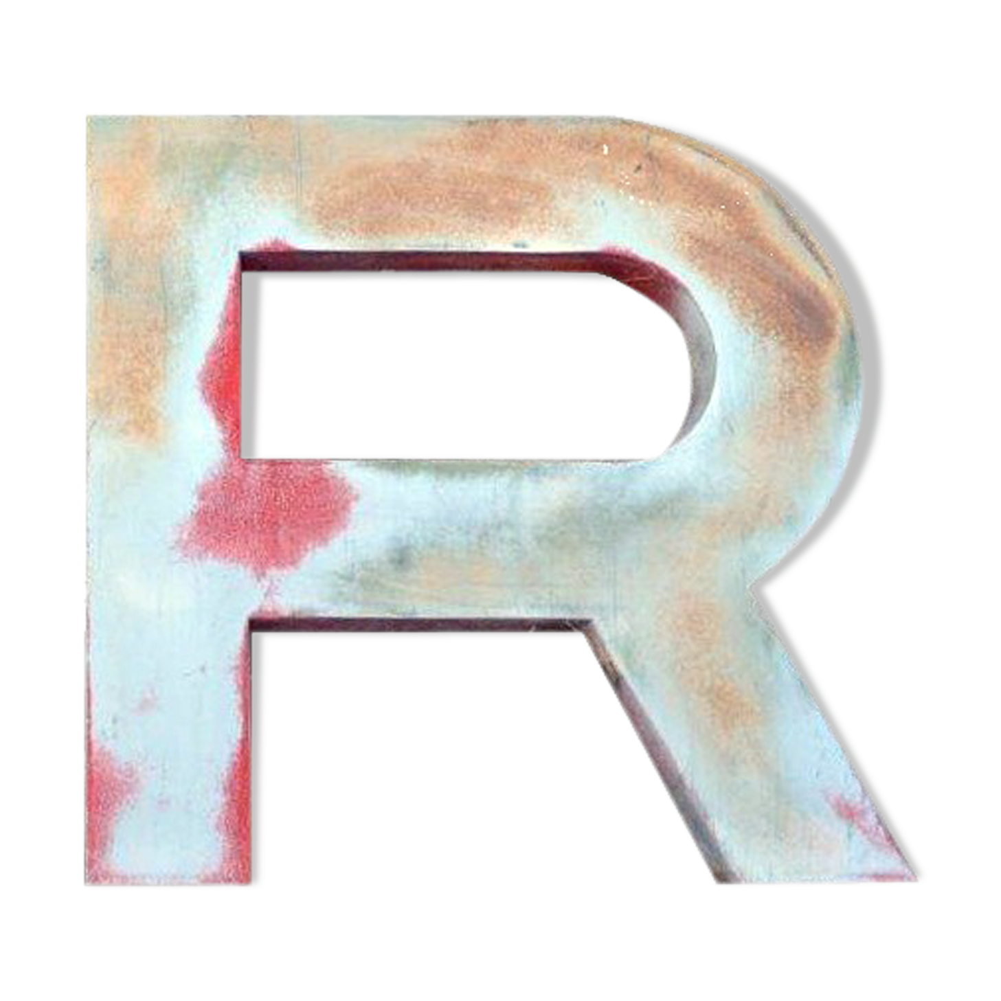 Old zinc letter