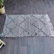 Small Moroccan Berber Carpet Made Main Zanafi Black 100x160 cm