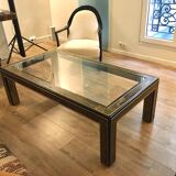 Bernhard Rohne Bronze and wood coffee table for MasterCraft