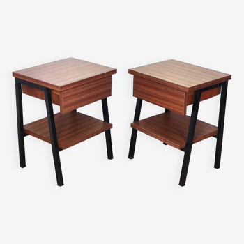 Pair of bedside tables, 1950s-1960s