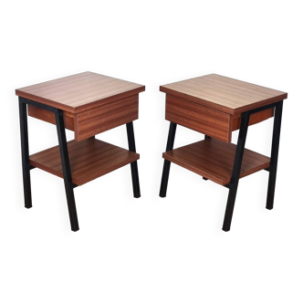 Pair of bedside tables, 1950s-1960s