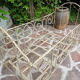 Lit banquette pliant en fer forgé