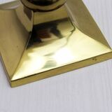 Bougeoir en lucite et laiton 1970