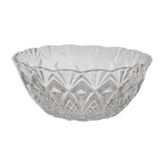 Chiseled glass bowl