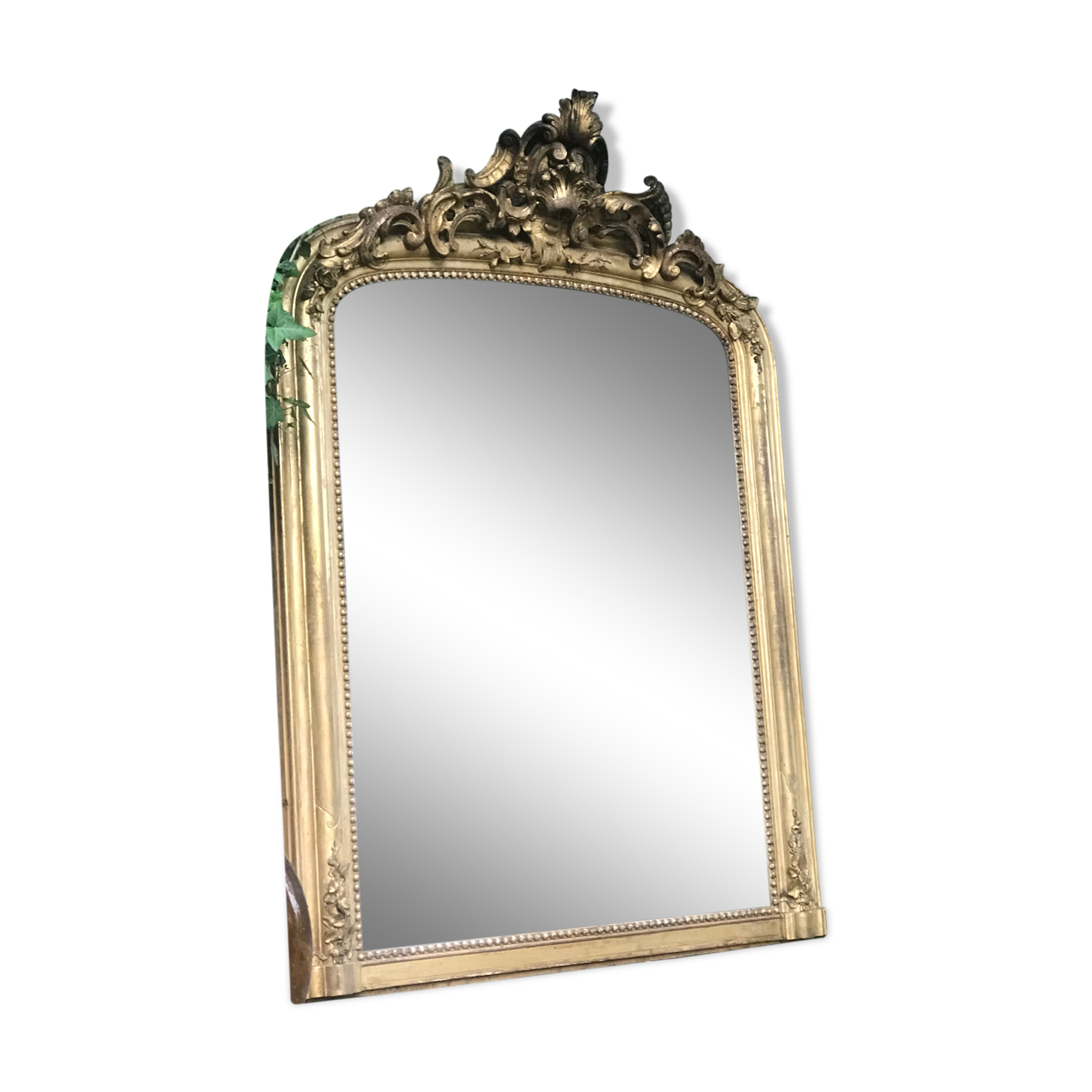 Large golden antique mirror  77x108cm