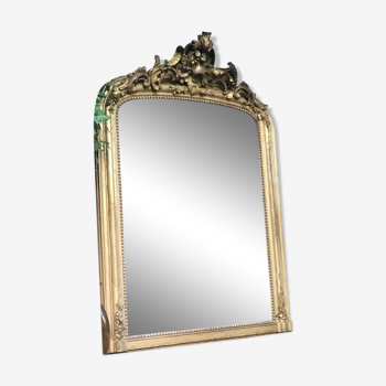 Miroir ancien doré  77x108cm
