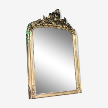 Large golden antique mirror  77x108cm