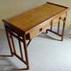 Dressing table and its bamboo and rattan seat Roche Bobois Maugrion vintage 1970-80