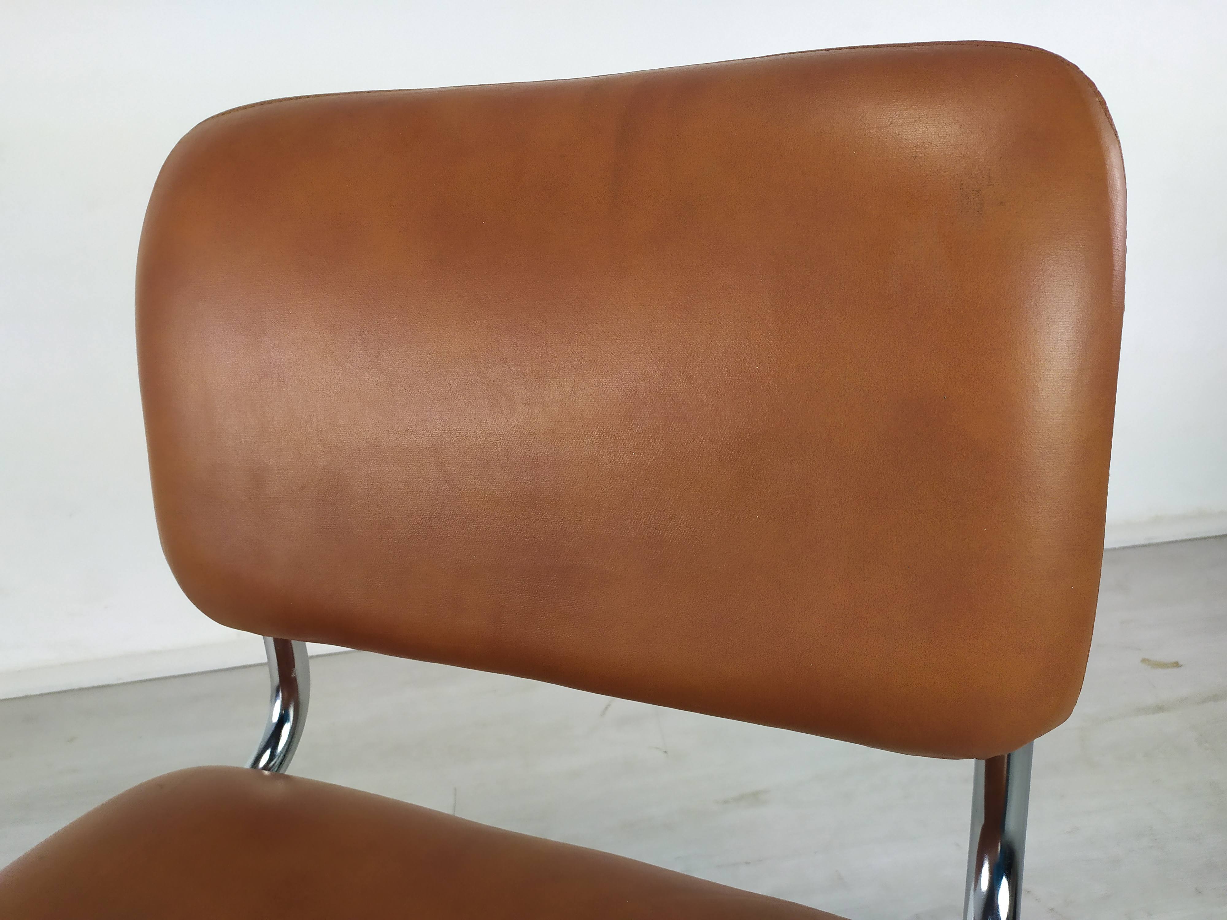Imitation leather chairs