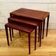 Rosewood nesting tables by Johannes Andersen, for Silkeborg Denmark 1960
