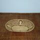 Vintage lace wicker basket