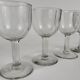 Set of 5 glasses blown balloon XIXth