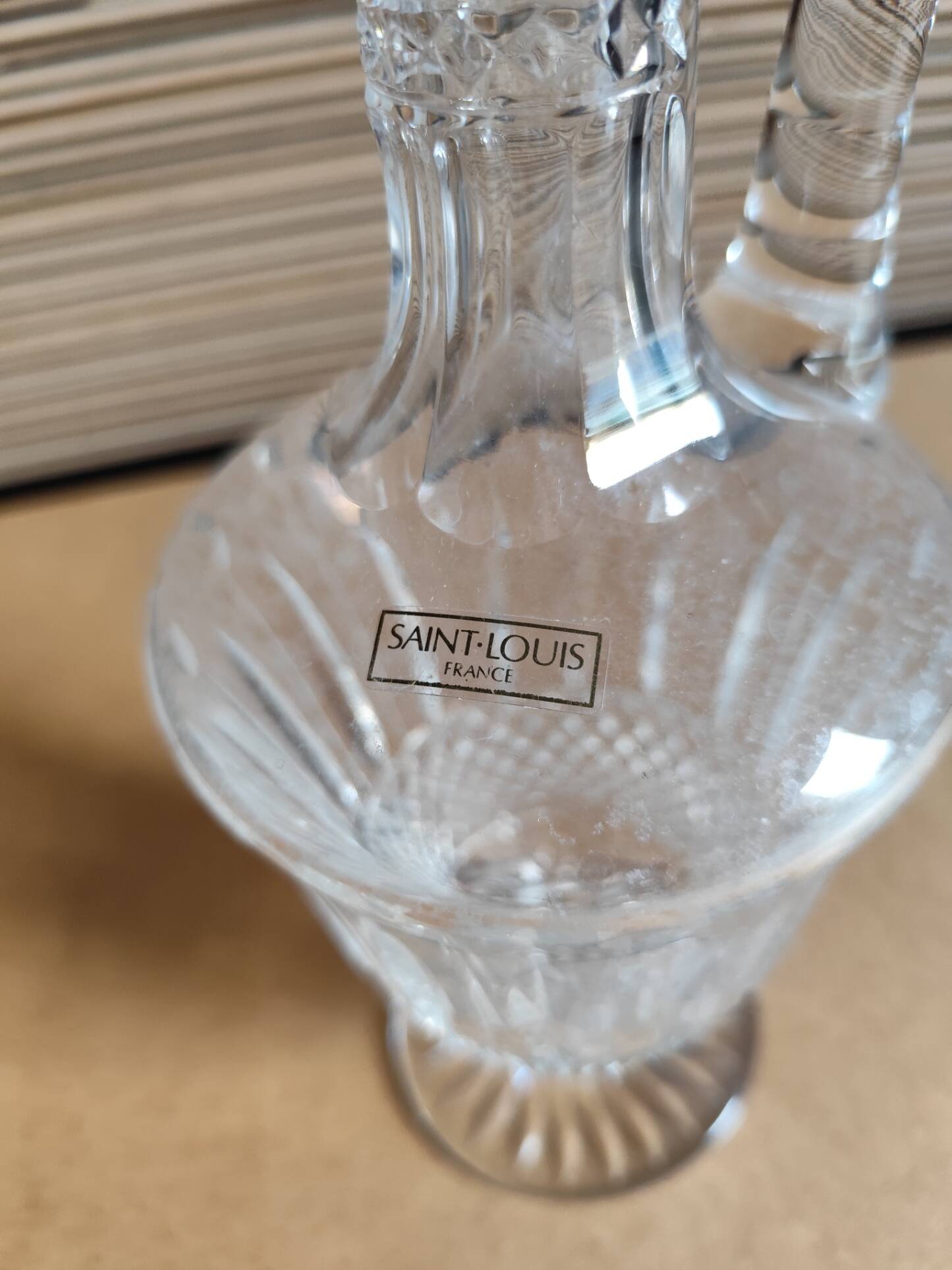 Crystal carafe pitcher Saint Louis