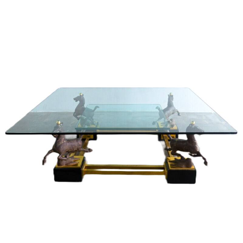 Coffee table by Maison Charles, France 1970s