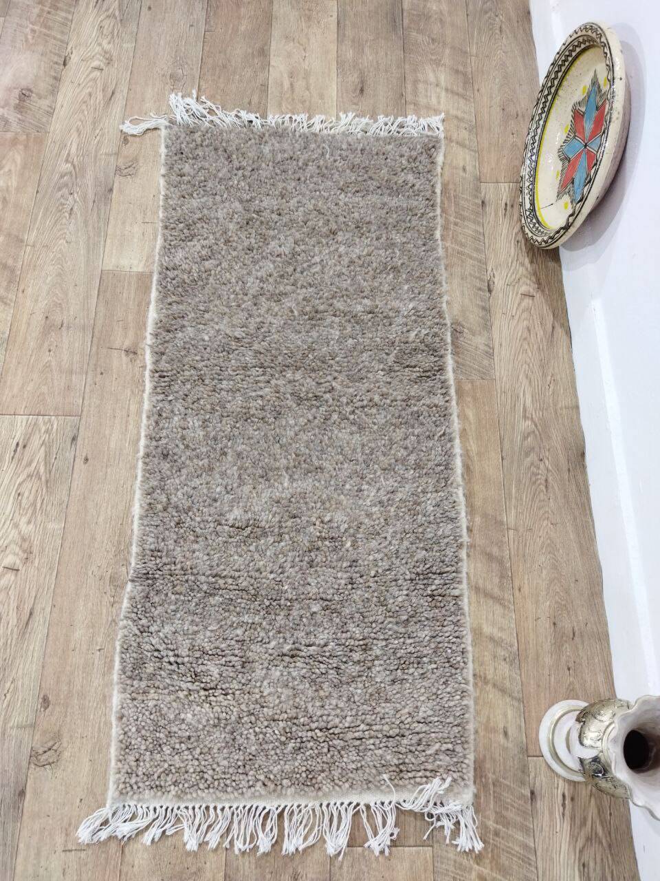 Handcrafted Moroccan Berber Rug 138 X 62 CM