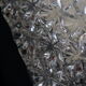 Square ceiling light in old glass thick, 70s