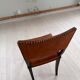 Chaise suédoise Art déco en pin et cuir Carl Bergsten 1929