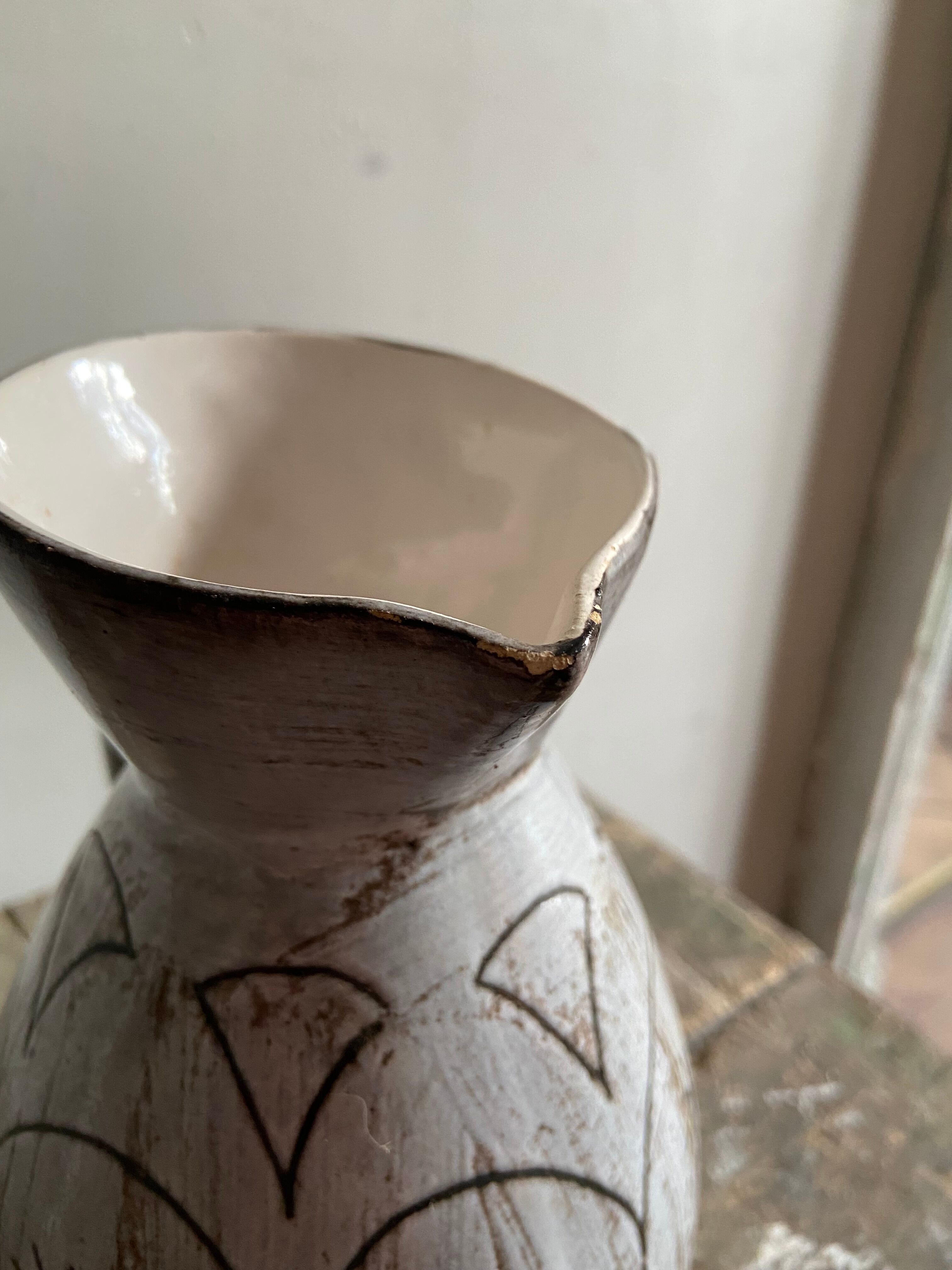 Vintage ceramic pitcher