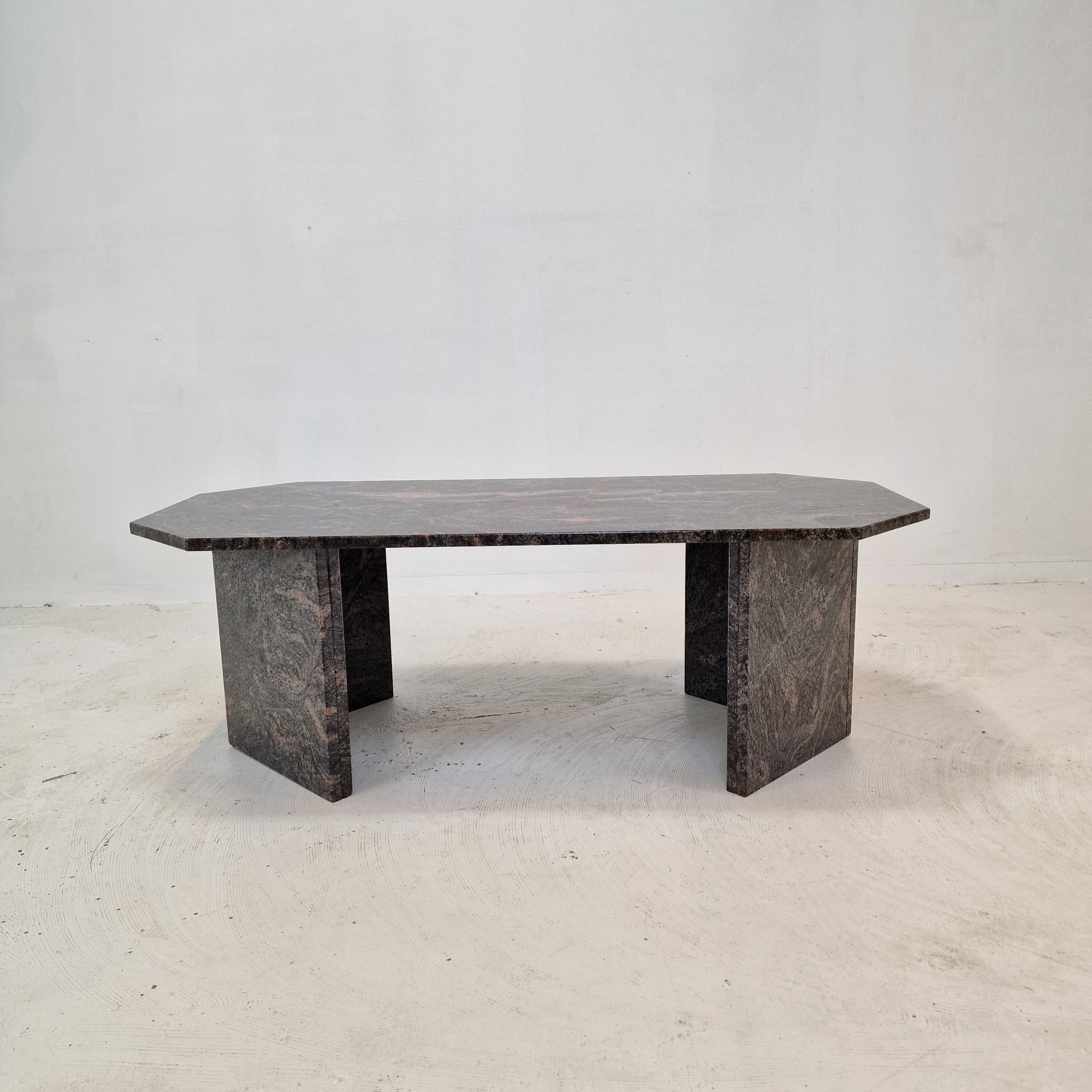 Coffee table in granite, 1980s