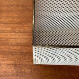 Perforated metal shelf from the mid-century, 1950s.