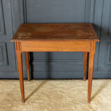 Parisian table pitchpin desk 1 drawer 1900