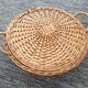Woven wicker basket: vintage