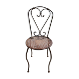 Handcrafted wrought iron garden chair