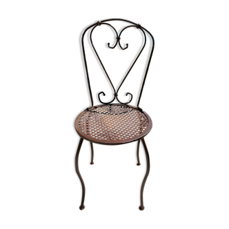 Handcrafted wrought iron garden chair