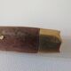 Vintage teak and brass housewife, dessert spoons and forks