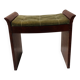 Art Deco piano bench in mottled mahogany. 20th century