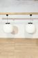 Pair of huge 1970 pendant lights