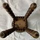 French turned wood stool 1950