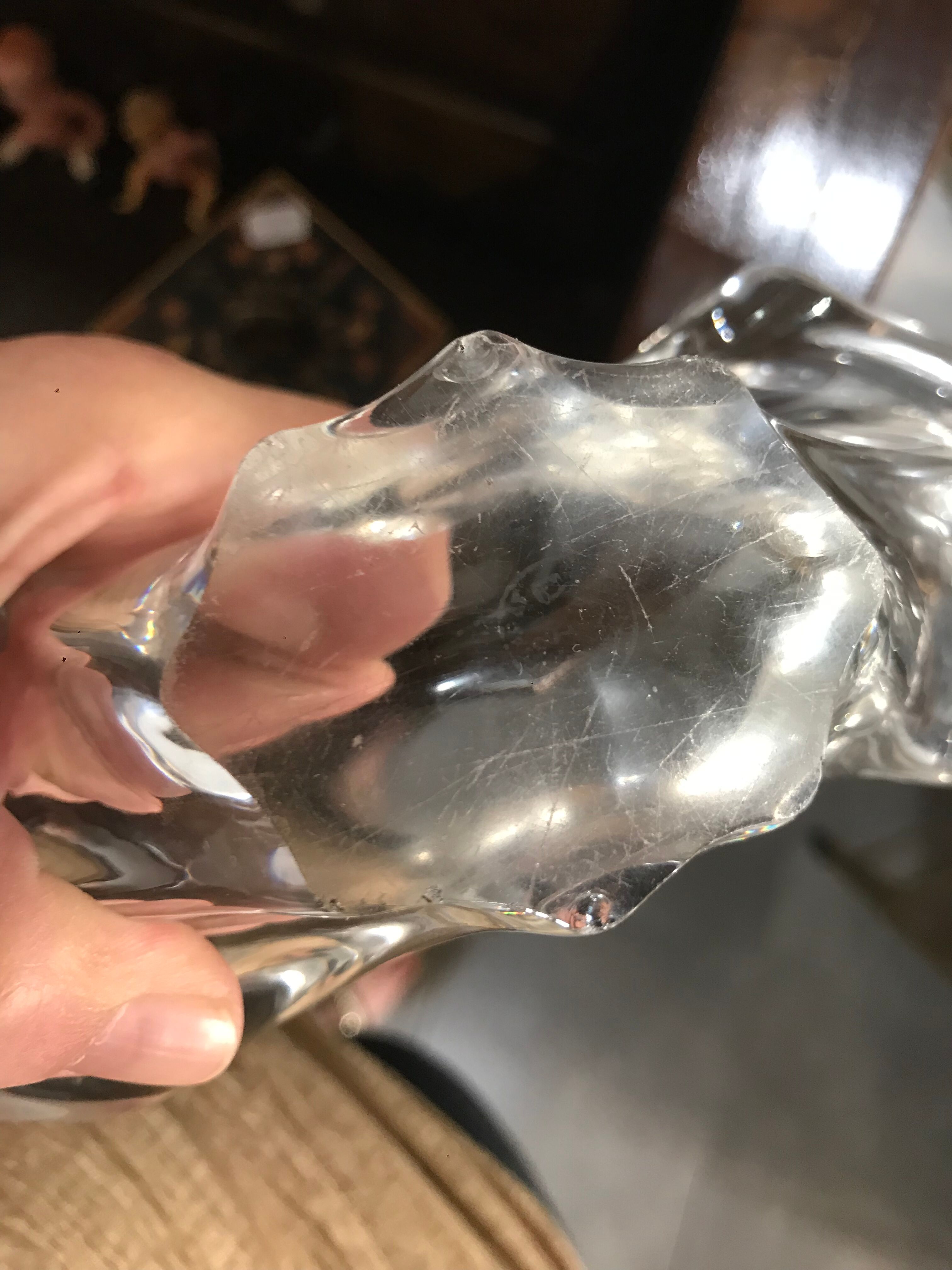 Baccarat crystal trinket bowl